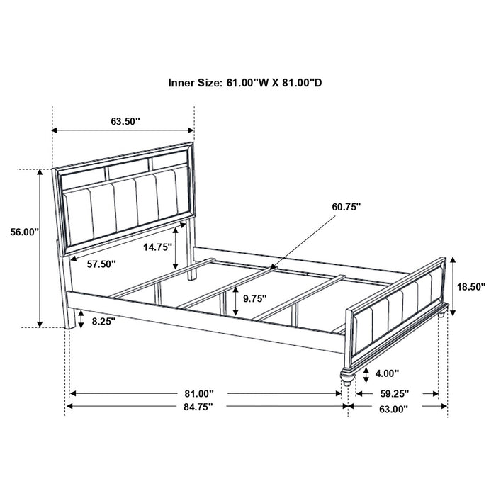 Barzini Panel Bed