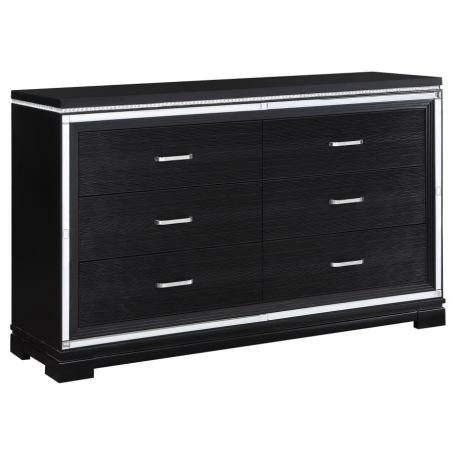 LUXE GLAM DRESSER WITH MIRROR - CLOSEOUT