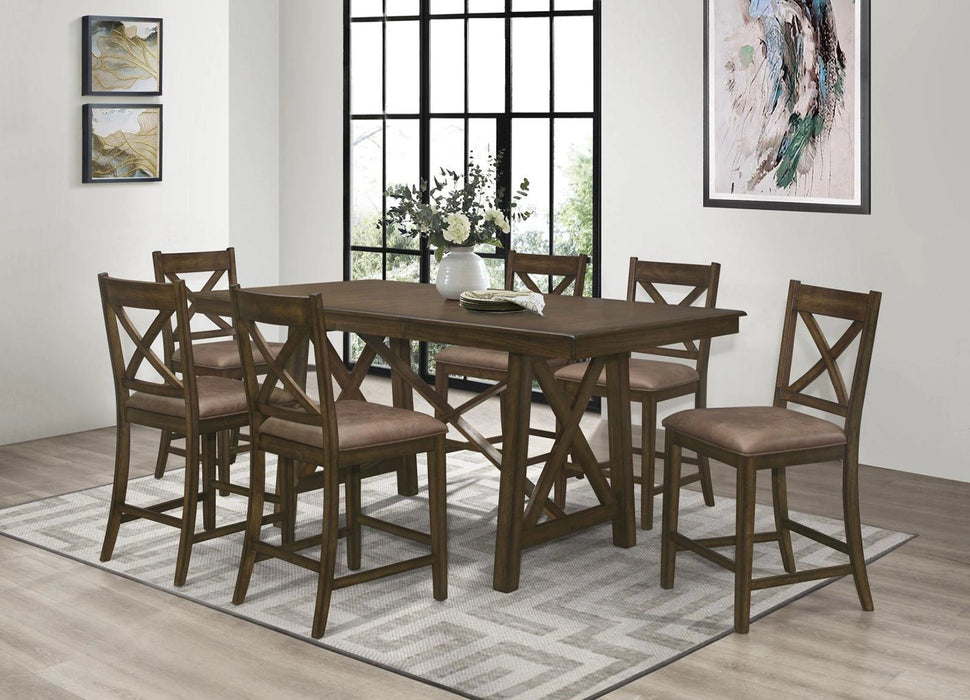 Levittown Counter Height Table in Brown 5757-36