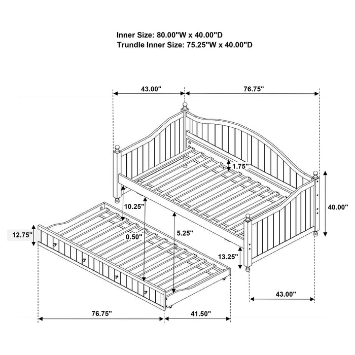 Julie Ann Daybed with Trundle