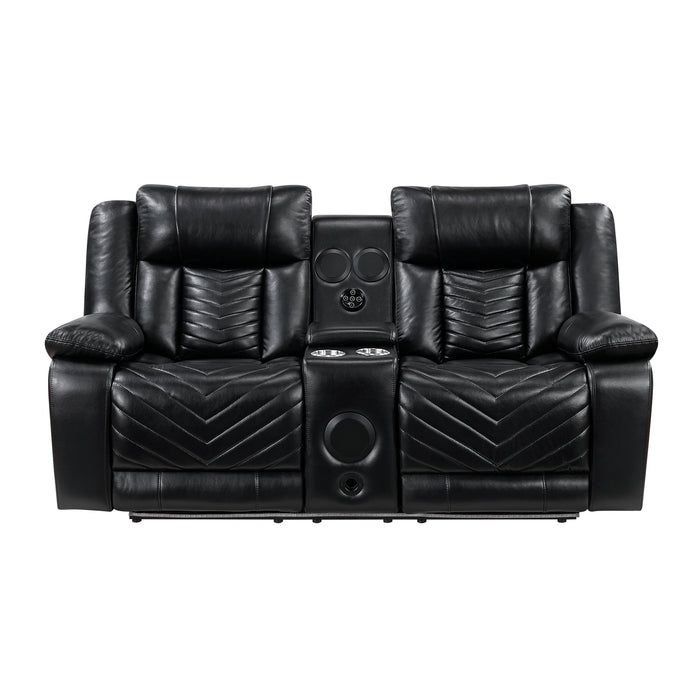 Huron Power Double Reclining Love Seat With Center Console