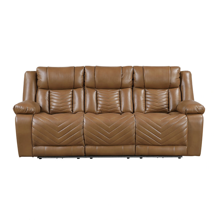 Huron Power Double Reclining Sofa With Center Drop-Down Cup Holders
