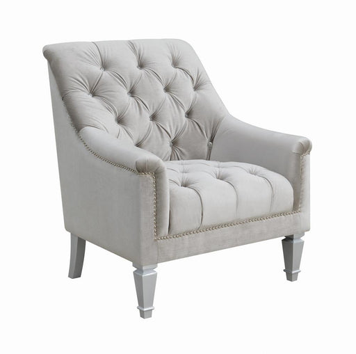 Avonlea Sloped Arm Tufted Chair Grey image