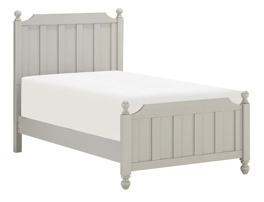 Wellsummer Twin Panel Bed in Gray 1803GYT-1*