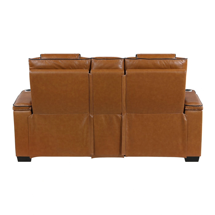 Apex Power Double Reclining Love Seat With Center Console