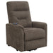 Henrietta Power Lift Recliner with Storage Pocket Brown image