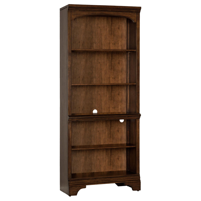 Hartshill 5-shelf Bookcase Burnished Oak image