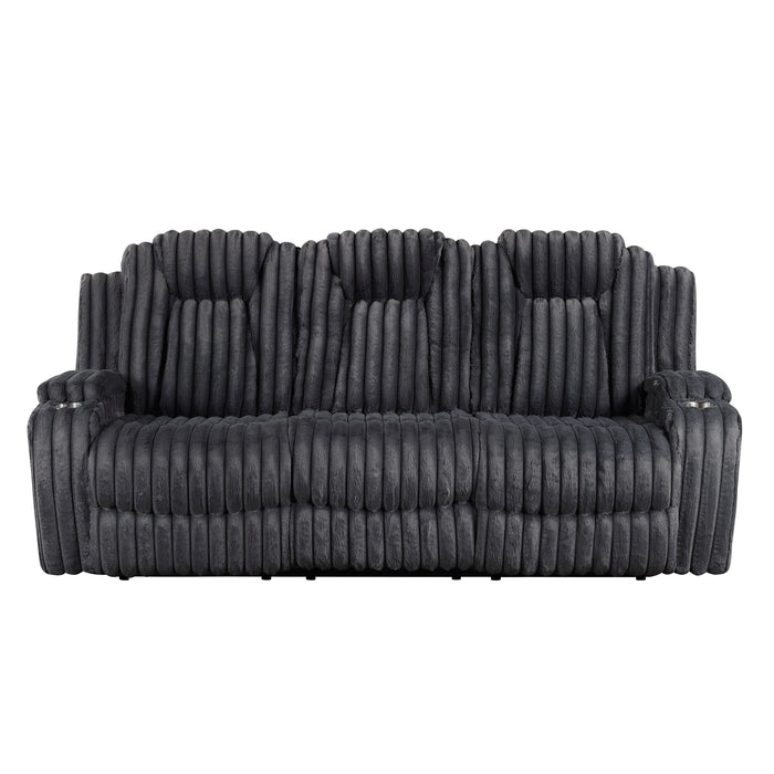 Phyllis Double Reclining Sofa With Cup Holders