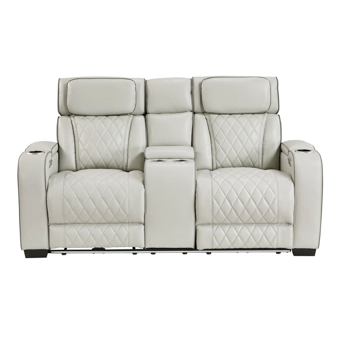 Fairway Power Double Reclining Love Seat With Center Console