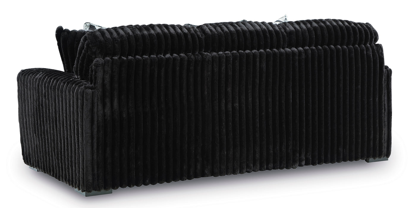 BLACK CORDUROY SOFA