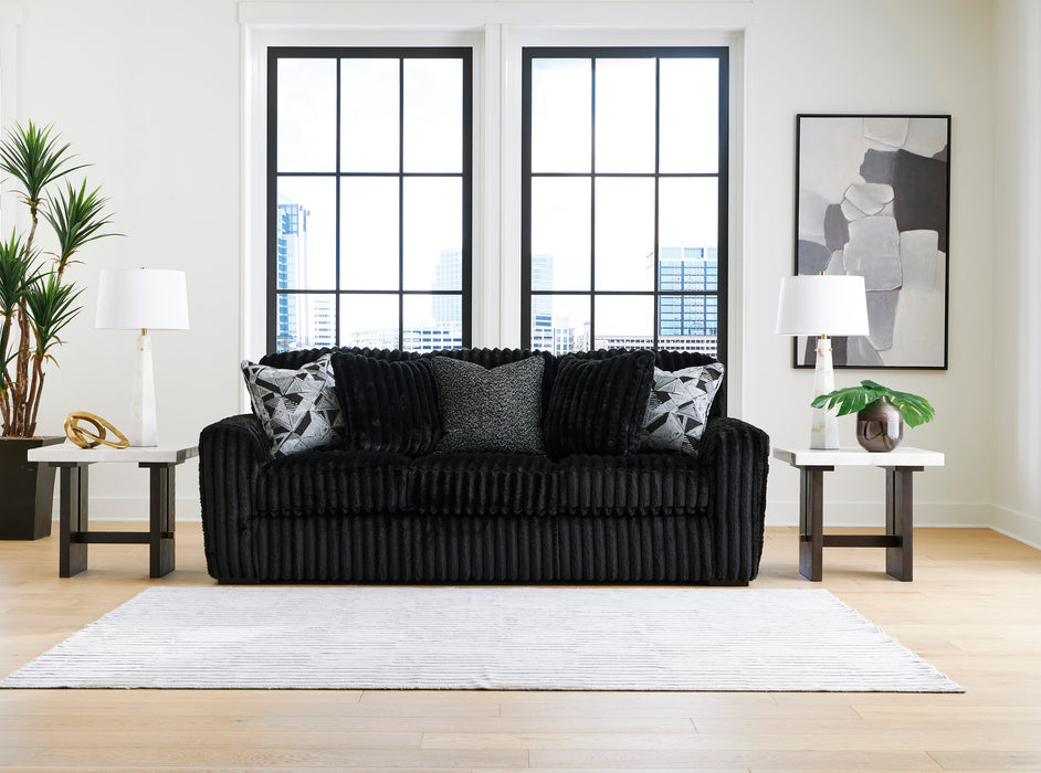 BLACK CORDUROY SOFA