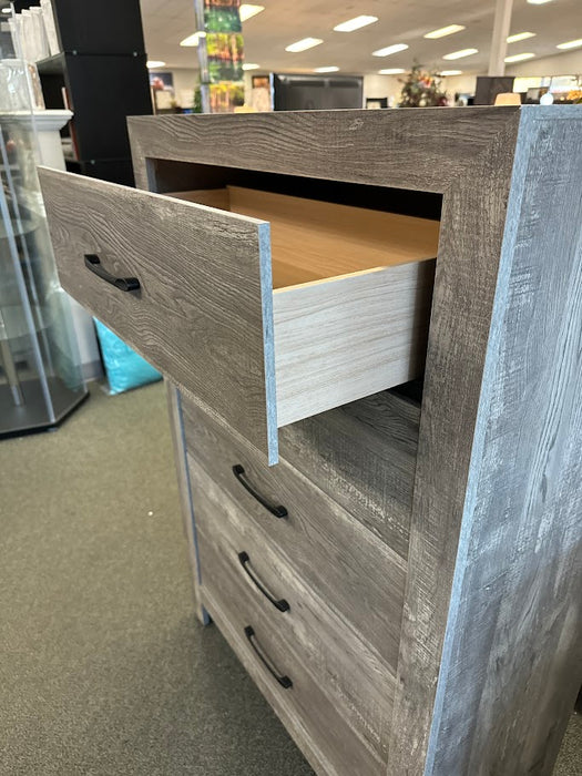 5 DRAWER GRAY CHEST