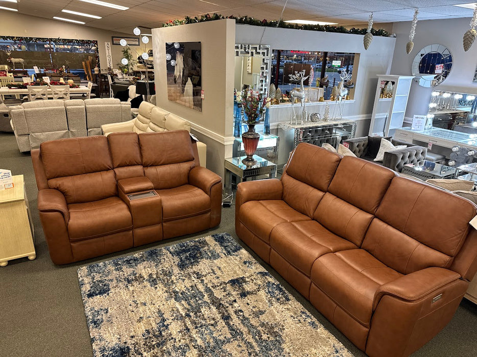 Flexsteel Henry Power Sofa and Love Seat