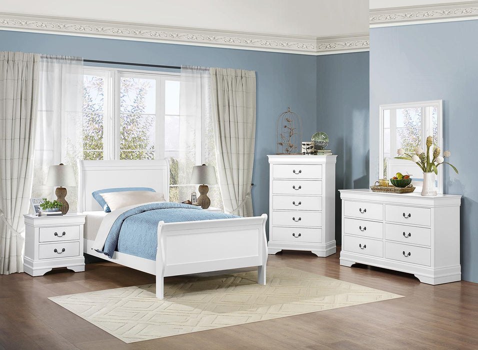 Homelegance Mayville 6 Drawer Dresser in White 2147W-5