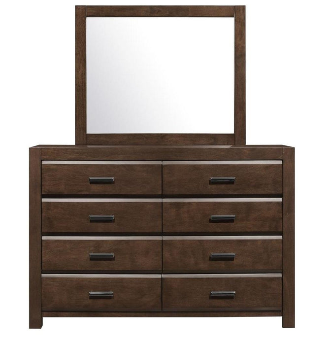 Homelegance Furniture Erwan 8 Drawer Dresser in Dark Walnut 1961-5