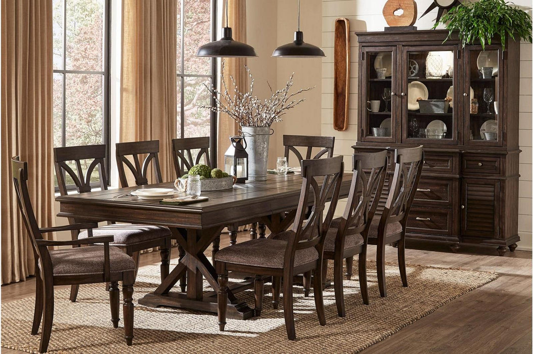 Homelegance Cardano Dining Table in Charcoal 1689-96*