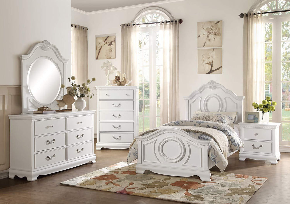 Homelegance Lucida Mirror in White 2039W-6