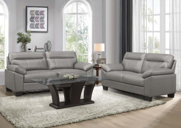 Homelegance Furniture Denizen Loveseat in Gray 9537GRY-2