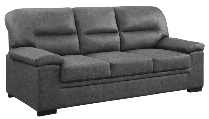 Homelegance Furniture Michigan Sofa in Dark Gray 9407DG-3