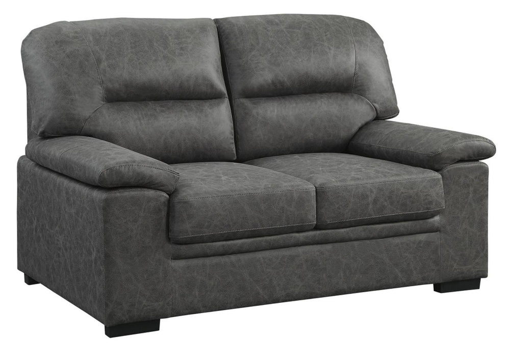 Homelegance Furniture Michigan Loveseat in Dark Gray 9407DG-2