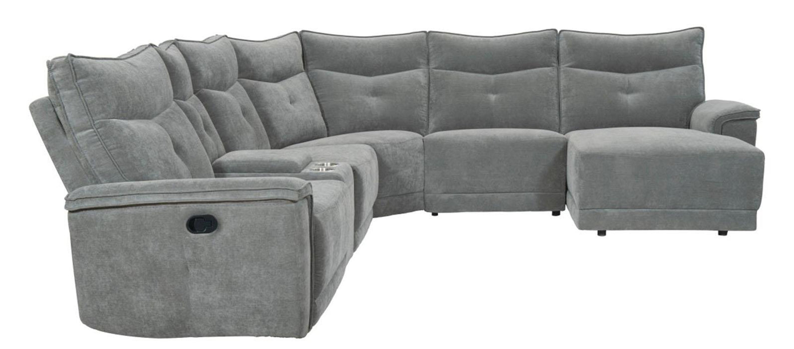 Homelegance Furniture Tesoro Right Side Chaise in Dark Gray 9509DG-5R