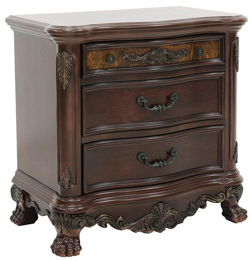 Homelegance Deryn Park 3 Drawer Nightstand  in Cherry 2243-4 image