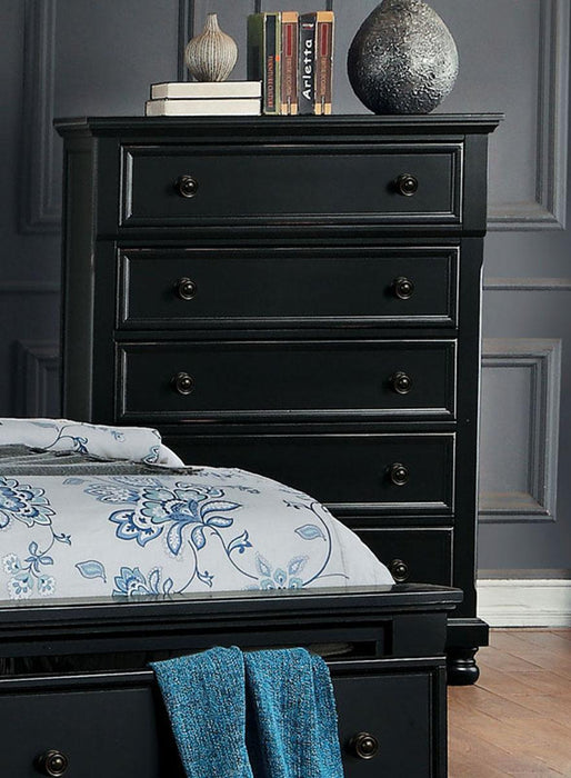 Homelegance Laurelin 5 Drawer Chest in Black 1714BK-9 image