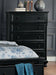 Homelegance Laurelin 5 Drawer Chest in Black 1714BK-9 image