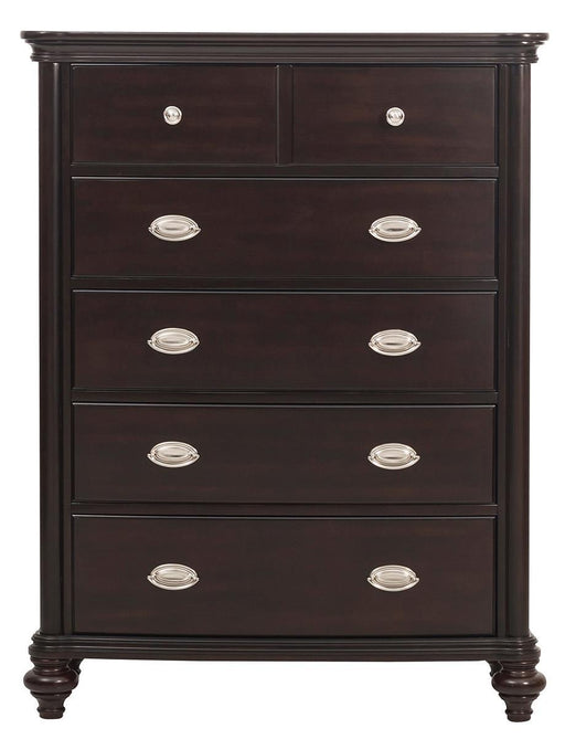 Homelegance Marston 5 Drawer Chest in Dark Cherry 2615DC-9 image