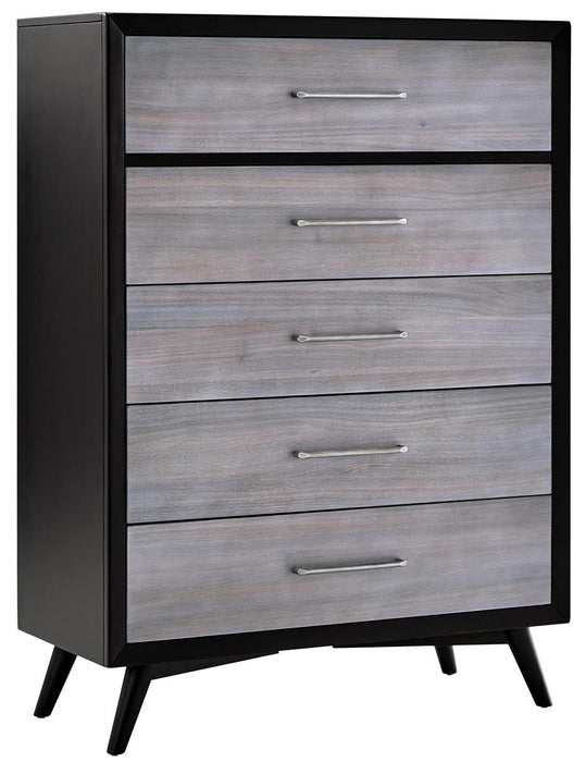 Homelegance Raku 5 Drawer Chest in Gray 1711-9 image