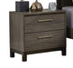 Homelegance Vestavia 2 Drawer Nightstand in Gray 1936-4 image