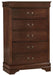 Homelegance Mayville 5 Drawer Chest in Brown Cherry 2147-9 image