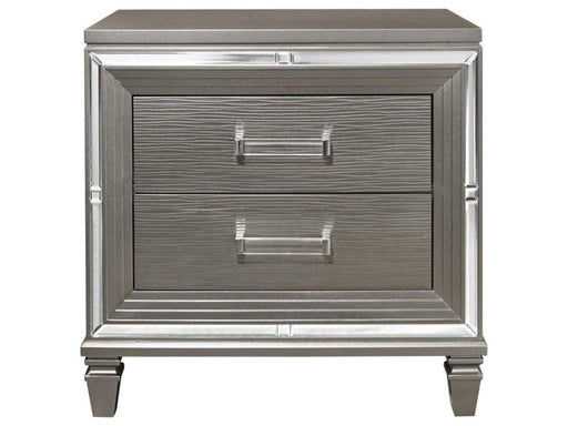 Homelegance Tamsin Nightstand in Silver Grey Metallic 1616-4 image