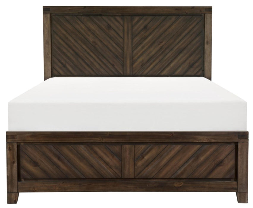 Homelegance Parnell King Panel Bed in Rustic Cherry 1648K-1EK* image