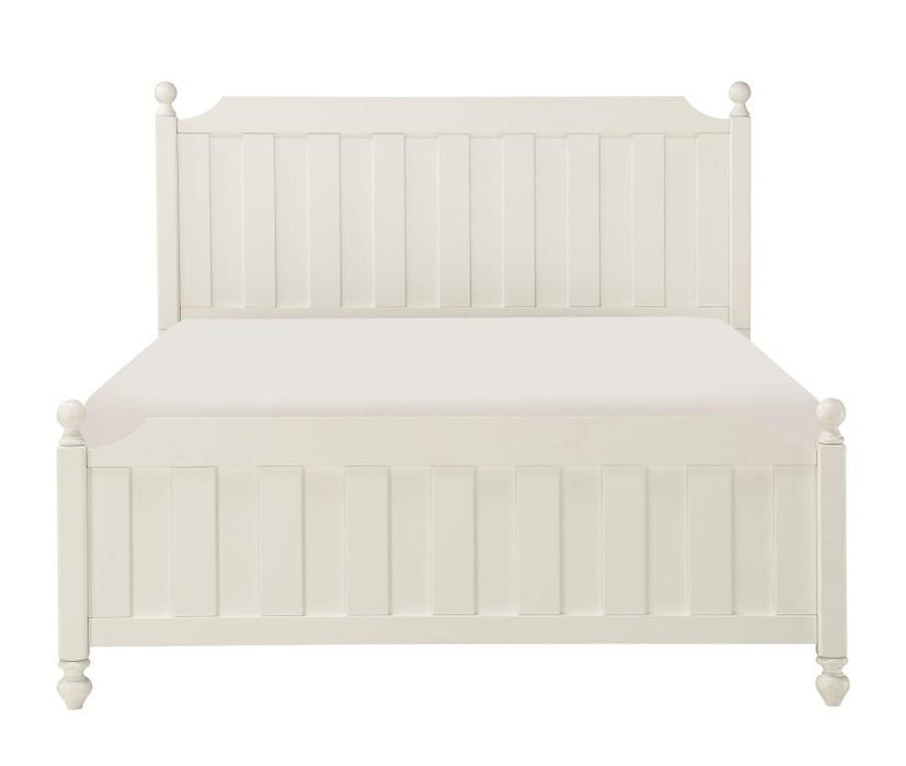 Homelegance Wellsummer Full Panel Bed in White 1803WF-1* image