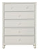 Homelegance Wellsummer 5 Drawer Chest in White 1803W-9 image