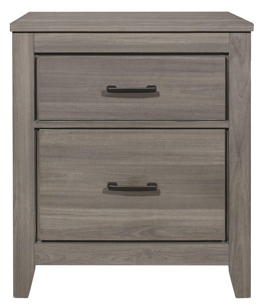 Homelegance Waldorf 2 Drawer Nightstand in Dark Gray 1902-4 image