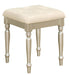 Homelegance Celandine Vanity Stool in Pearl/Silver 1928-14 image