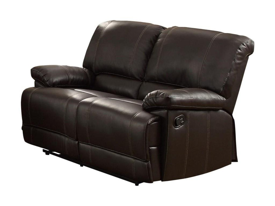 Homelegance Furniture Cassville Double Reclining Loveseat in Dark Brown 8403-2 image