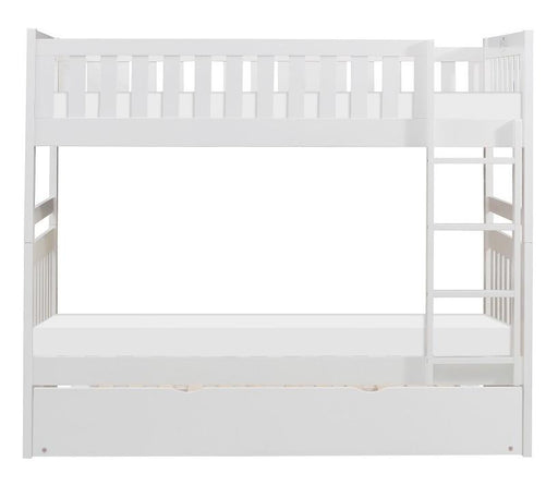 Homelegance Galen Twin/Twin Bunk Bed w/ Twin Trundle in White B2053W-1*R image