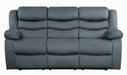 Homelegance Furniture Discus Double Reclining Sofa in Gray 9526GY-3 image