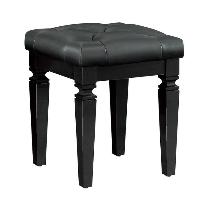 Homelegance Allura Vanity Stool in Black 1916BK-14 image