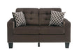 Homelegance Furniture Lantana Loveseat in Chocolate 9957CH-2 image