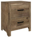 Homelegance Furniture Mandan 2 Drawer Nightstand in Weathered Pine 1910-4 image