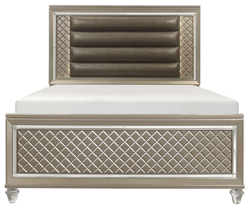 Homelegance Furniture Youth Loudon Full Platform Bed in Champagne Metallic B1515F-1* image