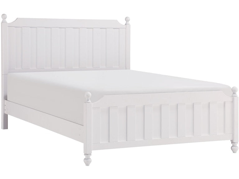 WHITE MODERN FARM HOUSE FULL SIZE BED FRAME - CLEARANCE