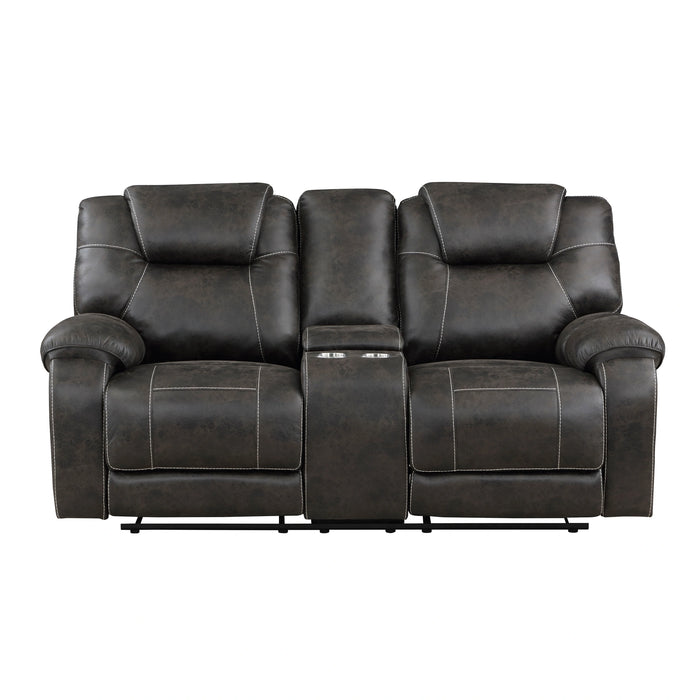 Gainesville Double Reclining Love Seat With Center Console