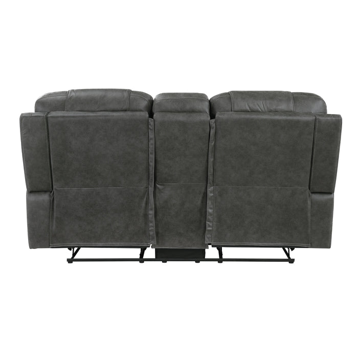 Oberon Double Reclining Love Seat With Center Console
