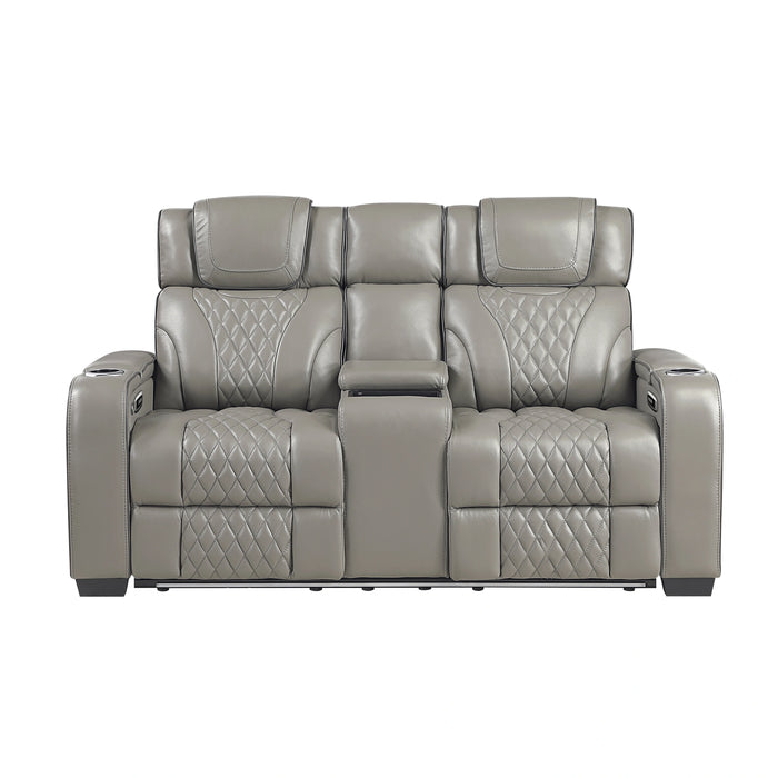 Apex Power Double Reclining Love Seat With Center Console